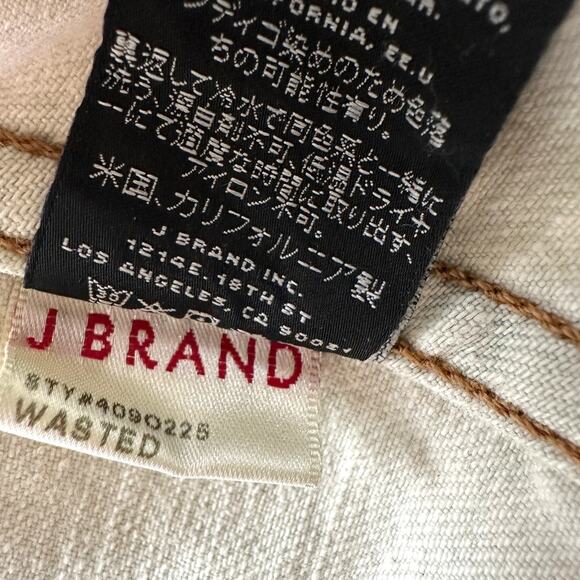 J Brand Distressed Light Wash Denim Jacket Size M - Picture 8 of 10